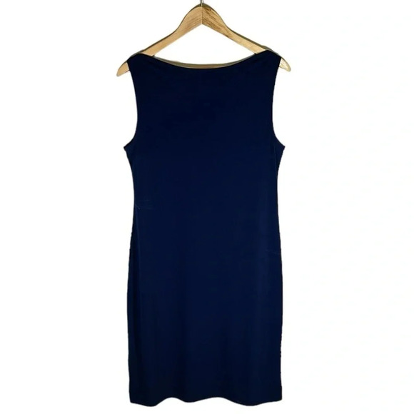 Banana Republic Geometric Print Shift Midi Dress Size Medium Casual Work Office - Picture 2 of 6